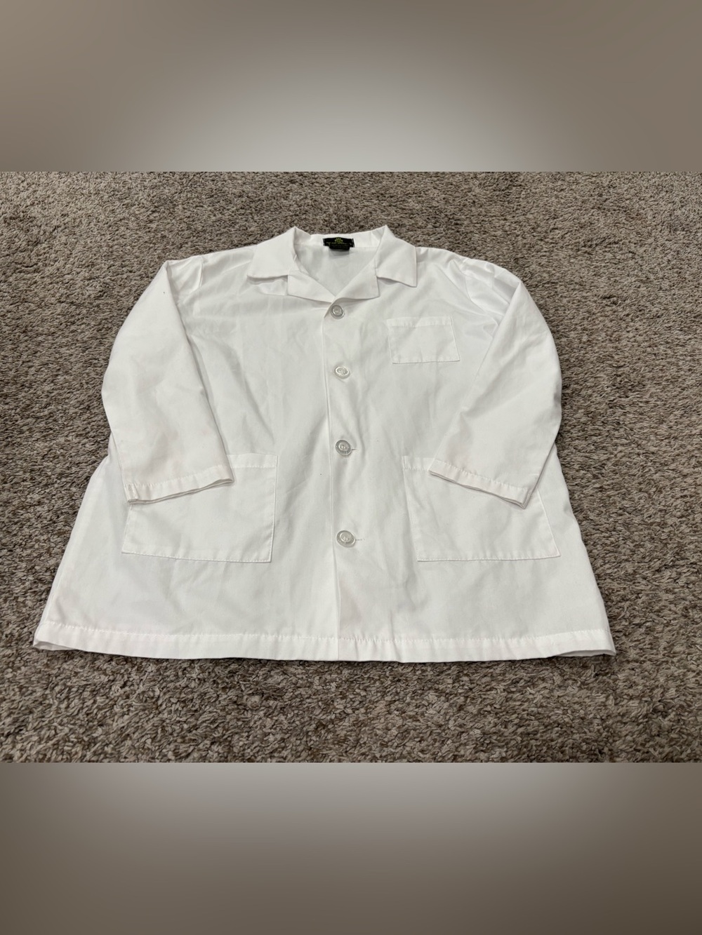 White Boys Button-Front Lightweight Lab Coat great for Costume
